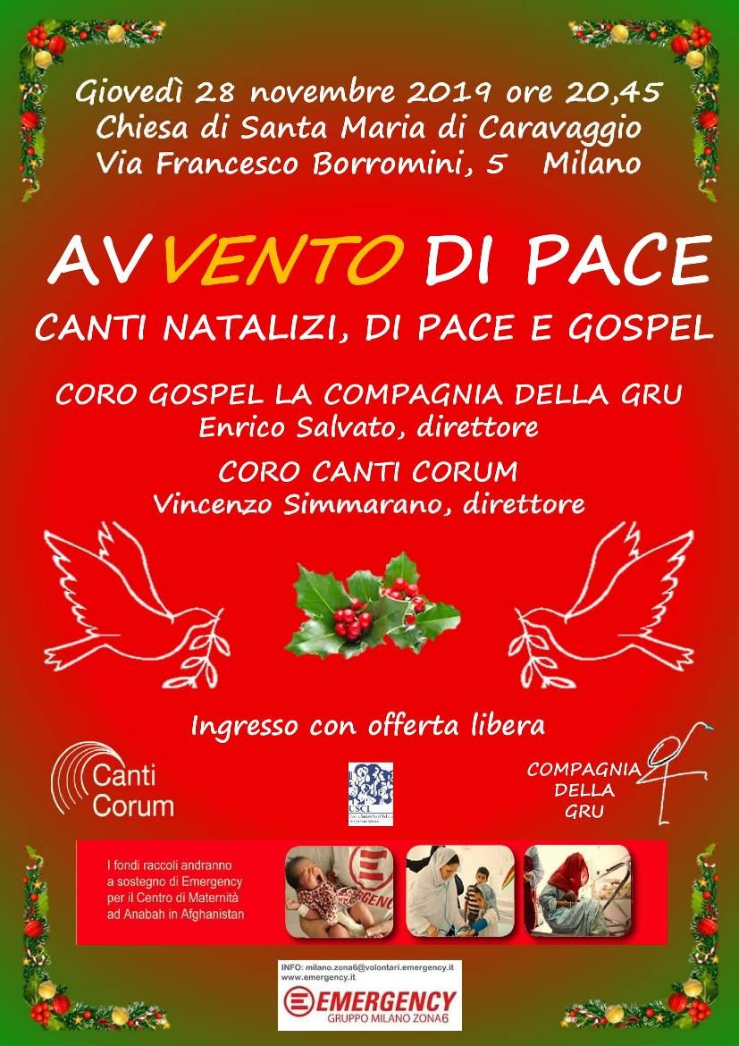 Concerto benefico Avvento di pace